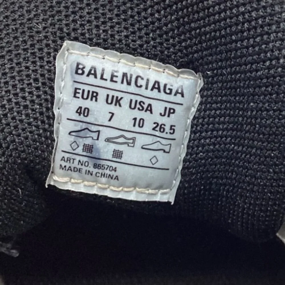 Balenciaga Radar Gradient Lines Sneakers in Silver Polyester